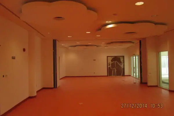 Abu Dhabi Ladies Club, UAE — structural engineering by ESG — Main hall, structural shell