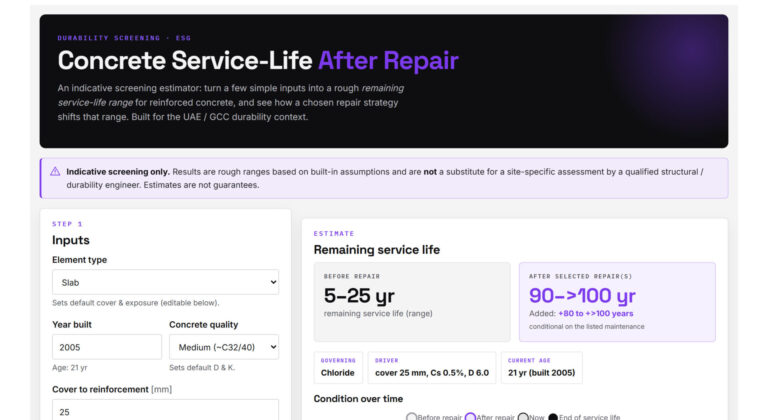 How Long Will the Repair Last? Predicting the Remaining Service Life of Concrete Buildings After Repair and Strengthening