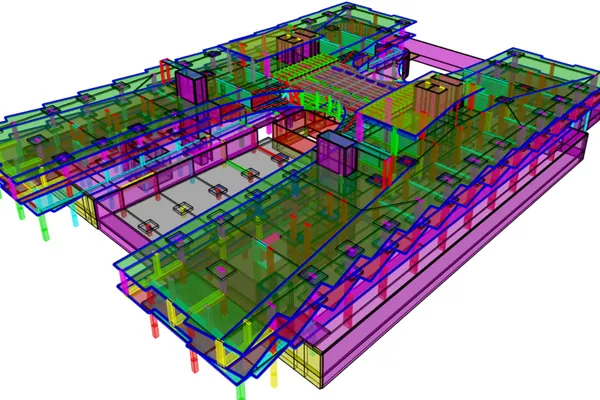 The H Residence Sky Bridge, UAE — structural engineering by ESG — Link bridge within the full building model