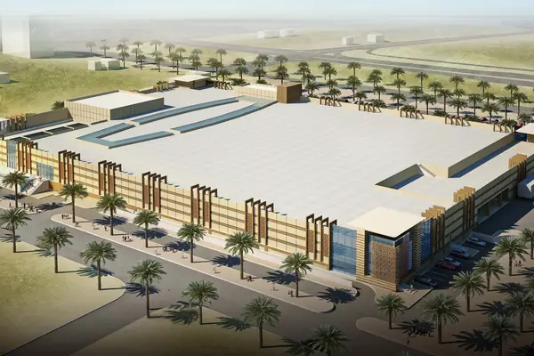 Lulu Hypermarket, UAE — structural engineering by ESG — Roof structure and service yards