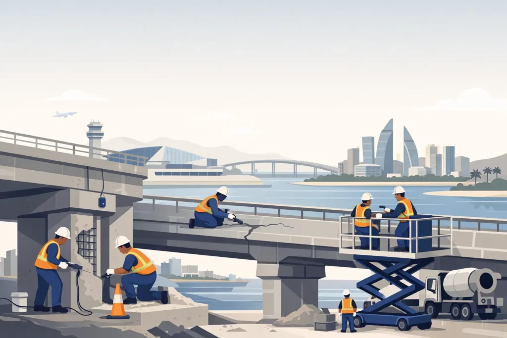 Best Methods for Concrete Repair in Service